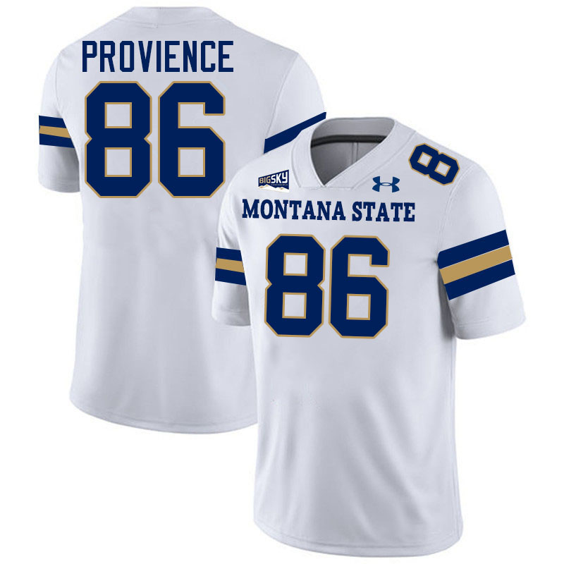 #86 Hunter Provience Montana State Bobcats Jerseys Football Uniforms Stitched-White #86 Hunter Provience Montana State Bobcats Jerseys Football Uniforms Stitched-White